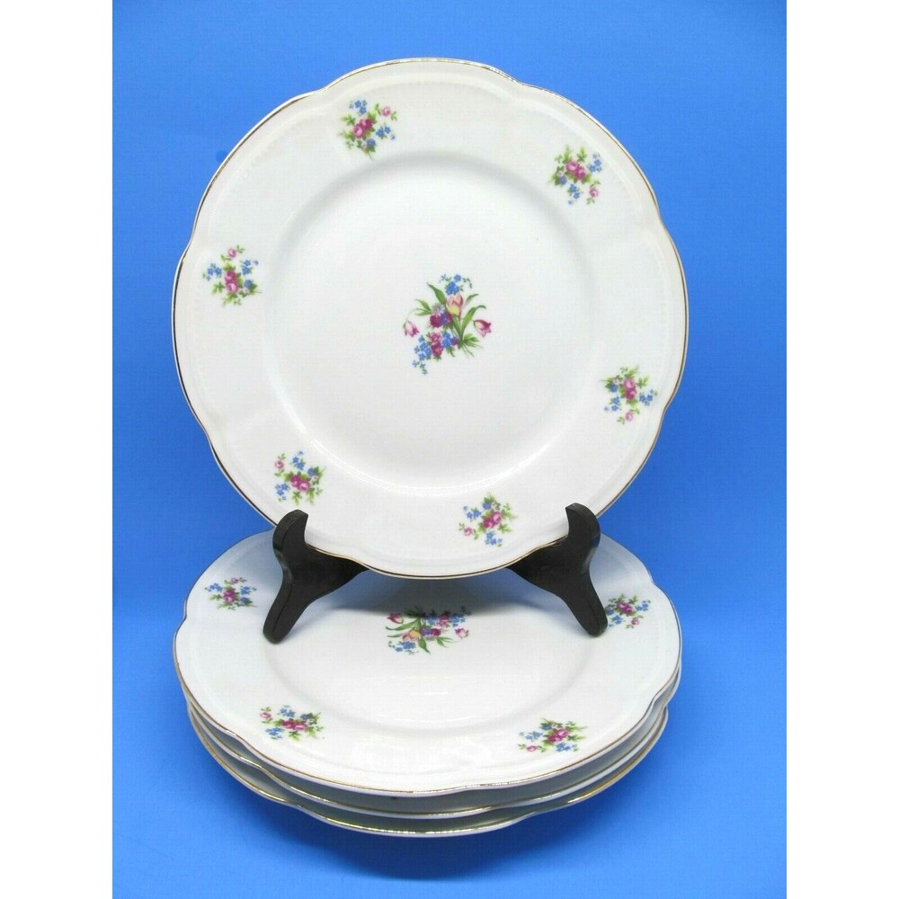 Cerabel Porcelaine De Baudour 9.5" Dinner Plates Bundle of 4